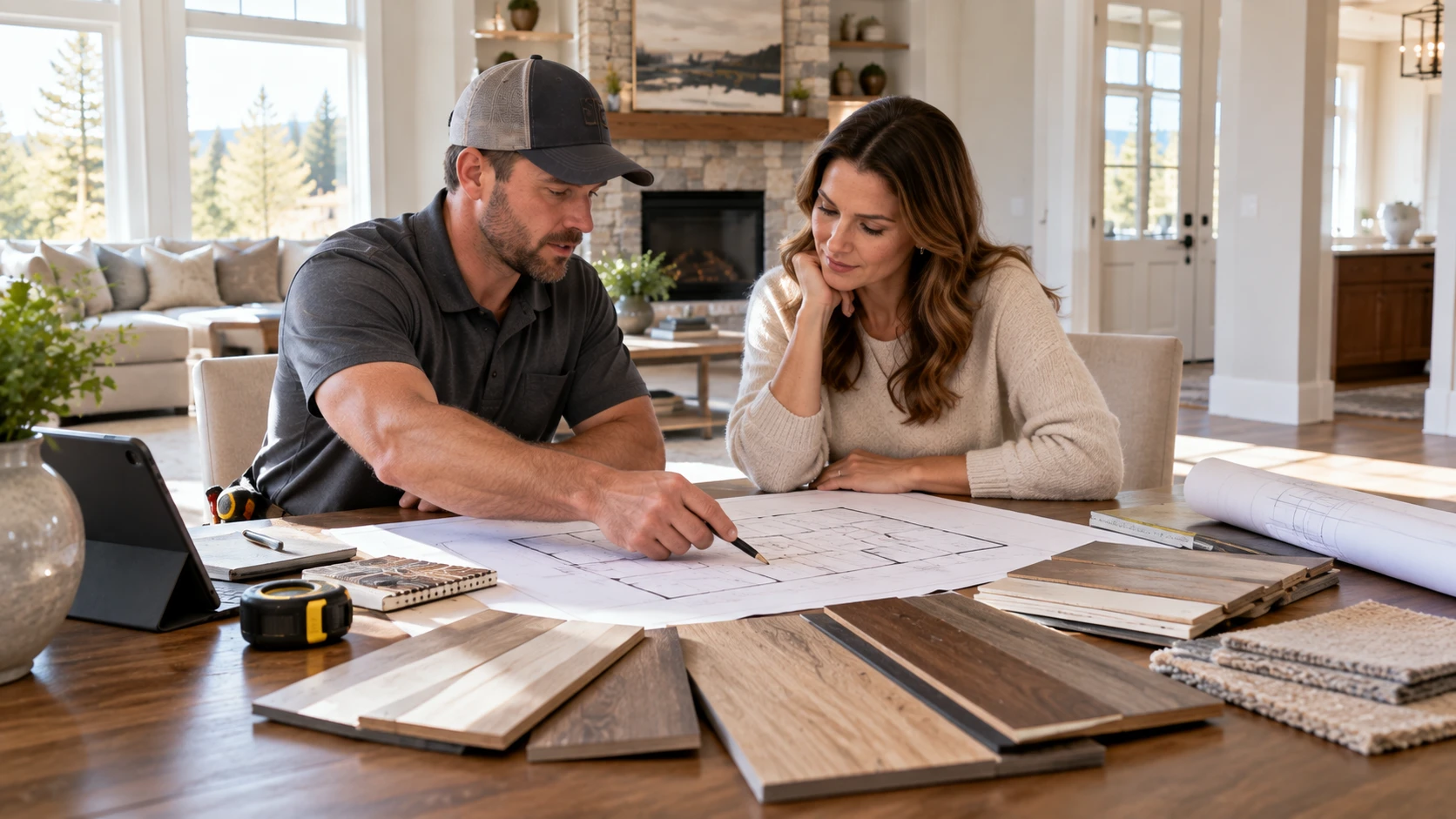 Custom tile layout planning and design