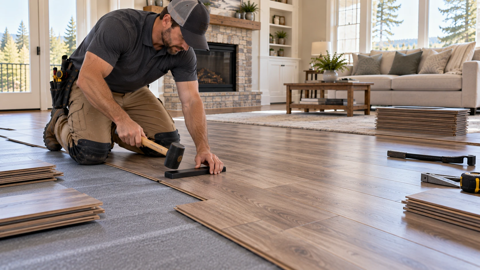 Precise laminate plank installation