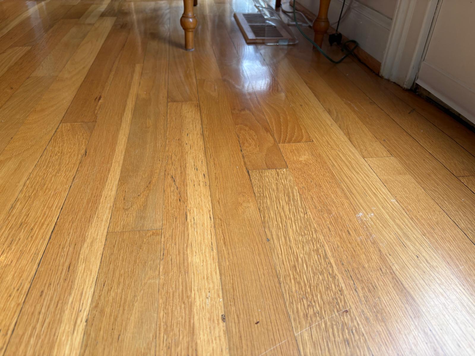 Laminate flooring installation